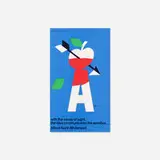 Paul Rand, trimmed book cover for the Advertising Typography Association of America Type Talks, 1965, offset lithograph on paper