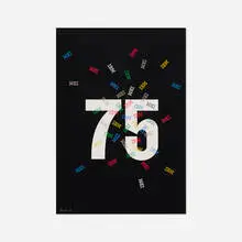 IBM 75 poster by Paul Rand, 1989, offset lithograph on paper, sold Sep 2018