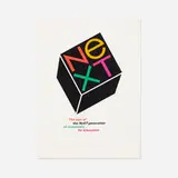 Paul Rand, NeXT poster, 1986, screenprint on paper