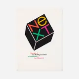 Paul Rand, NeXT poster, 1986, screenprint on paper