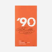 Ben Franklin ’90 poster color variant by Paul Rand, 1990, offset lithograph on paper, sold Sep 2018