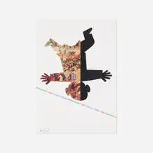 SOS Kinderdorf poster by Paul Rand, 1996, offset lithograph on paper, sold Sep 2018