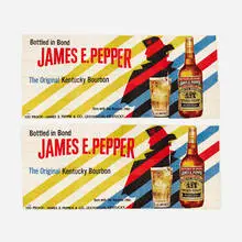 James E. Pepper billboards, set of two by Paul Rand, 1951, offset lithograph on paper, sold Sep 2018