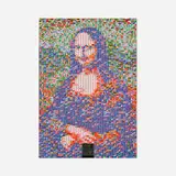 Shigeo Fukuda, Look 1 (Mona Lisa) poster, 1984, offset lithograph on glossy paper
