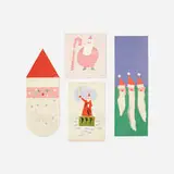 Paul Rand, collection of twenty-eight Christmas drawings, c. 1955, acrylic on paper and cardstock with collaged elements