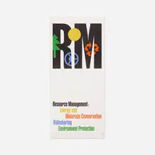 IBM Resource Management poster by Paul Rand, 1980, offset lithograph on paper, sold Sep 2018