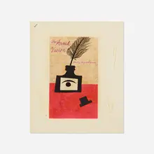 Paul Rand, study for The Armed Vision cover, c. 1956, collage on paper