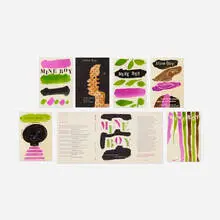 Paul Rand, Mine Boy cover sketches and final cover, c. 1956, collage on paper, gouache on paper, printed paper