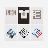 Paul Rand, collection of thirteen Enron logo sketches, 1996, offset lithograph on paper