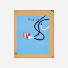 Paul Rand, Fortune Magazine cover study, c. 1950, acrylic, string and collage on board