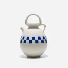 Sarreguemines, pitcher, glazed ceramic