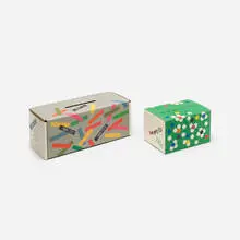 IBM packaging collection by Paul Rand, c. 1980, offset lithograph on cardboard, sold Sep 2018