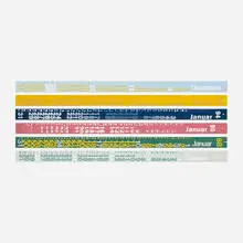 Nick Roericht, collection of twenty calendars, 1983-1995, offset lithograph on paper