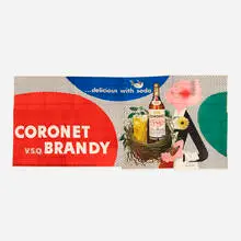 Coronet billboard by Paul Rand, 1945-48, offset lithograph on paper, sold Sep 2018