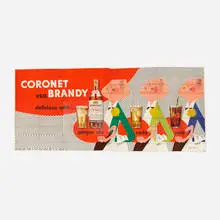 Coronet billboard by Paul Rand, 1945-48, offset lithograph on paper, sold Sep 2018