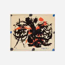Walasse Ting, Untitled, 1958, lithograph with wax crayon on paper