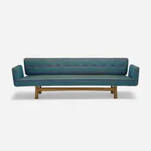 Edward Wormley, sofa, model 5316, 1953, upholstery, mahogany