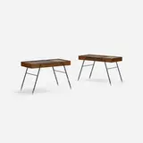 Milo Baughman, occasional tables, pair