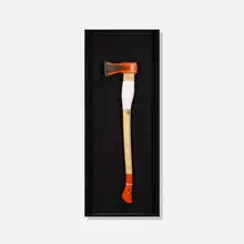 Arik Levy, Axe, 2008, axe with applied plaster, painted wood