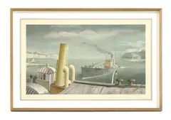 Felix Kelly, Felix Kelly (1914-1994) 'Drifter and Paddle Steamers' No. 15