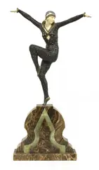 Demetre Chiparus, Demétre Chiparus (Romanian, 1886, patinated and gilt-bronze and ivory