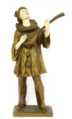 Robert Bousquet, Robert Bousquet (1894-1917), a gilt bronze and ivory figure