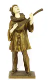 Robert Bousquet, Robert Bousquet (1894-1917), a gilt bronze and ivory figure