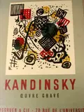 an Exhibition poster Kadinsky, Paris 1954,, 1965