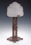 Muller Frères, An Art Deco table lamp,