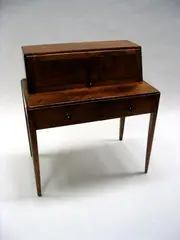 Cotswold school, A walnut bureau,, A walnut bureau,