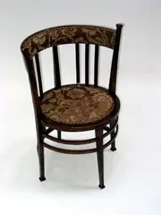 Vienna Style, a stained beech tub chair,, a stained beech tub chair,