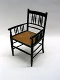 William Morris, An ebonised Morris chair,