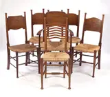 An oak open armchair, by William Birch of High Wycombe, An oak open armchair,, sold May 2004