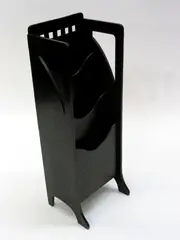Glasgow Style, A stained oak newspaper rack,, A stained oak newspaper rack,
