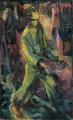Willi Geiger, Der Blinde, 1919, Öl auf Leinwand