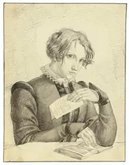Karl Philipp Fohr, Bildnis Ludwig Sigismund Ruhl, 1816, Feder in Schwarzgrau über Bleistift auf Papier (Wasserzeichen: [Signet] Tiara)