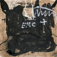 Antoni Tàpies, EMC, 1989, Tusche, Sprühlack und Graphit auf Papier, auf Leinwand aufgezogen