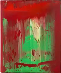 Gerhard Richter, War Cut II, 2005, Öl auf Buchdeckel der Vorzugsausgabe des Künstlerbuches „War Cut I“