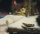 Franz Radziwill, Landschaft (Der zerbrochene Wintermond)