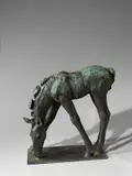Großes grasendes Fohlen by Renée Sintenis, 1929, Bronze mit schwarzgrüner Patina, sold Nov 2017
