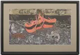 Karel Teissig, Black Boats, 1978, tempera, gouache, paper