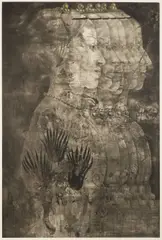Jiří Anderle, Il Sorriso - Smile, 1978, coloured drypoint and mezzotinta, paper