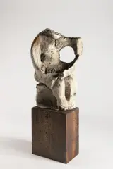Miroslav Vystrčil, A Torsal Seated Figure, 1950s, plaster, wood