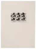 Wayne Thiebaud, Pies (from Delights), 1964-1965, Etching and aquatint on Rives paper