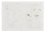 David Hockney, House Doodle, 1984, 1-color etching on Rives BFK paper