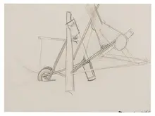Mark di Suvero, Untitled #4 (Drawing for Nova Albion), 1965, Ink and oil pastel on paper
