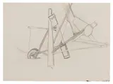 Mark di Suvero, Untitled #4 (Drawing for Nova Albion), 1965, Ink and oil pastel on paper