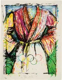 Multicolored Robe for the Seoul Olympics by Jim Dine, 1988, Color lithograph on paper, sold Oct 2017