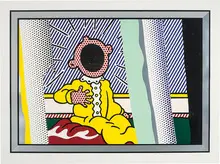 Roy Lichtenstein, Reflections on The Scream (from Reflections), 1990, Lithograph, screenprint, and woodcut in colors with metalized PVC collage and embossing on mold-made Somerset paper