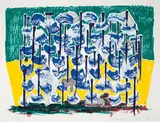 David Hockney, Slow Forest (from Some New Prints), 1993, 8-color lithograph and screenprint on Arches 88 paper